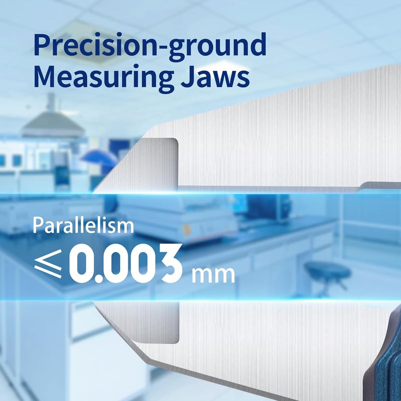 Dasqua 6”/150mm IP67 Absolute Origin Digital Caliper, Stainless Steel, Accuracy ±0.001”/0.02mm, Resolution 0.0005"/0.01mm/1/128, Water/Coolant/Dust Protection, in/mm/Fraction Conversion - Image 3